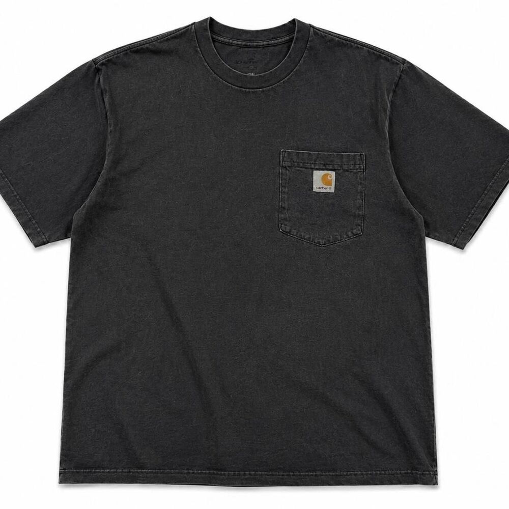 Carhartt Men's Grey and Black T-shirt